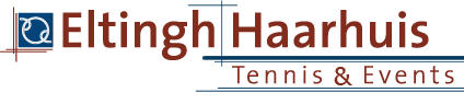 Logo Eltingh Haarhuis Tennis & Events - voor plezier in tennis op alle niveaus, particulieren en bedrijven, en alle leeftijden
